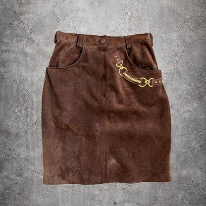 Jupe en cuir - Cristina Santandrea - Taille 40
