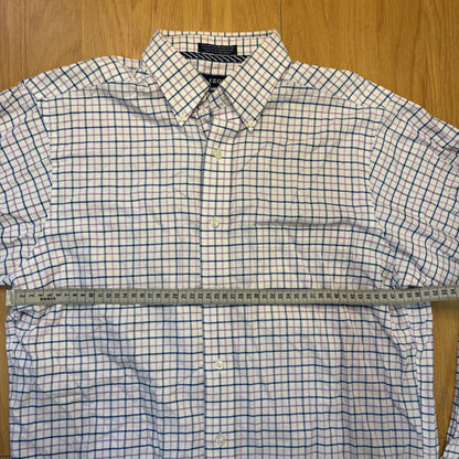 Chemise manches longues violet, blanc et bleu - Izod - Taille 32/33