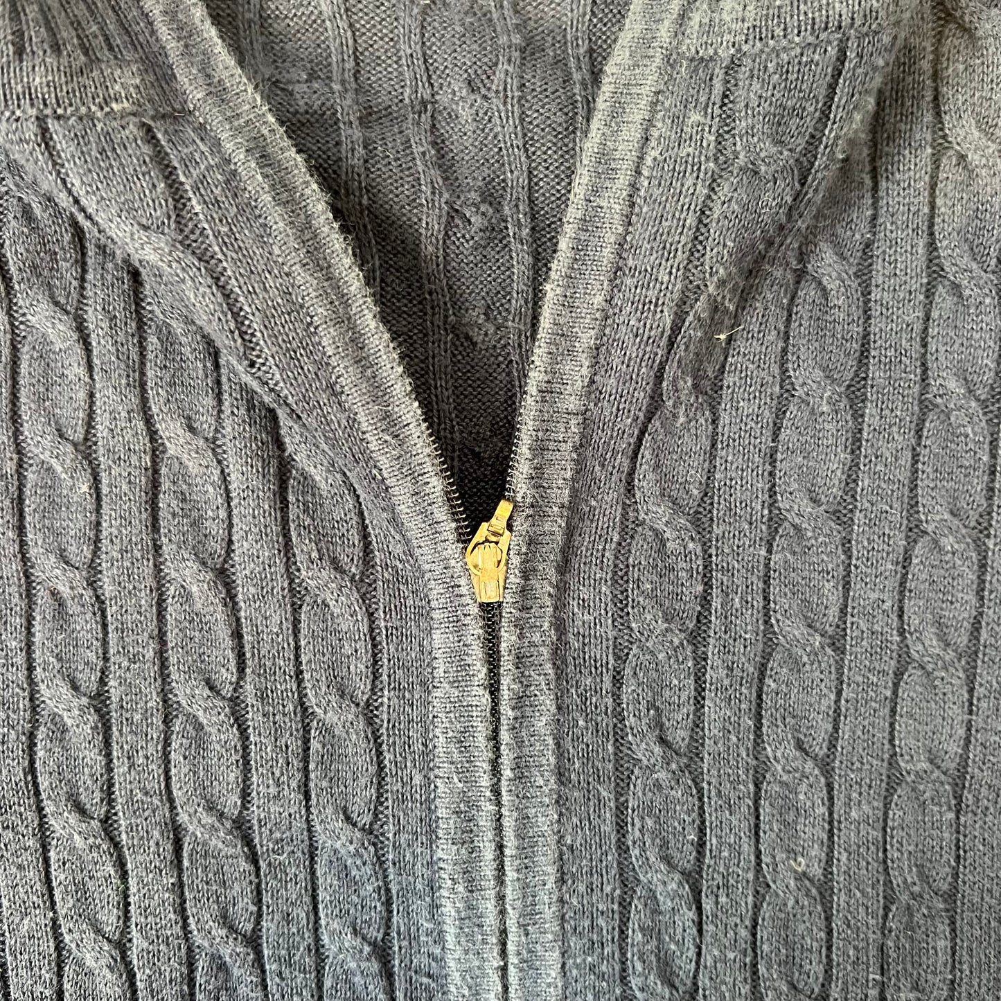 Pull zippé bleu Tommy Hilfiger femme – Taille XXL