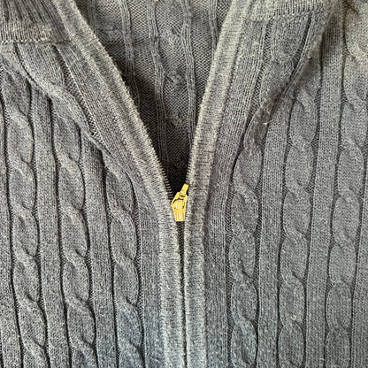 Pull zippé bleu Tommy Hilfiger femme – Taille XXL