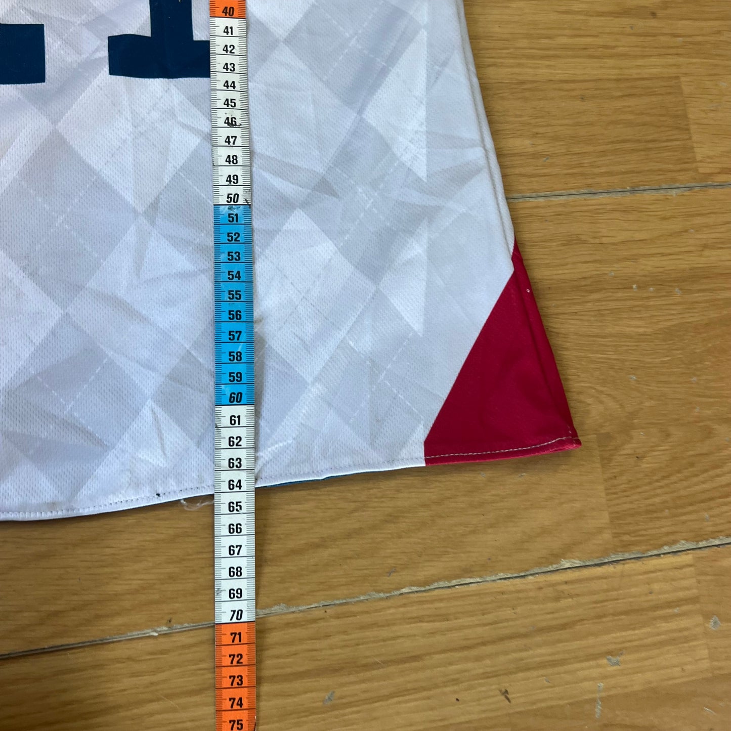 Maillot de crosse réversible bleu et blanc - Taille M