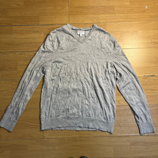 Pull col V gris Calvin Klein – Taille L