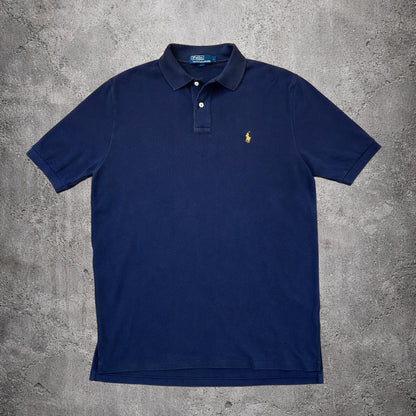 Polo bleu foncé / violet - Ralph Lauren - Taille L