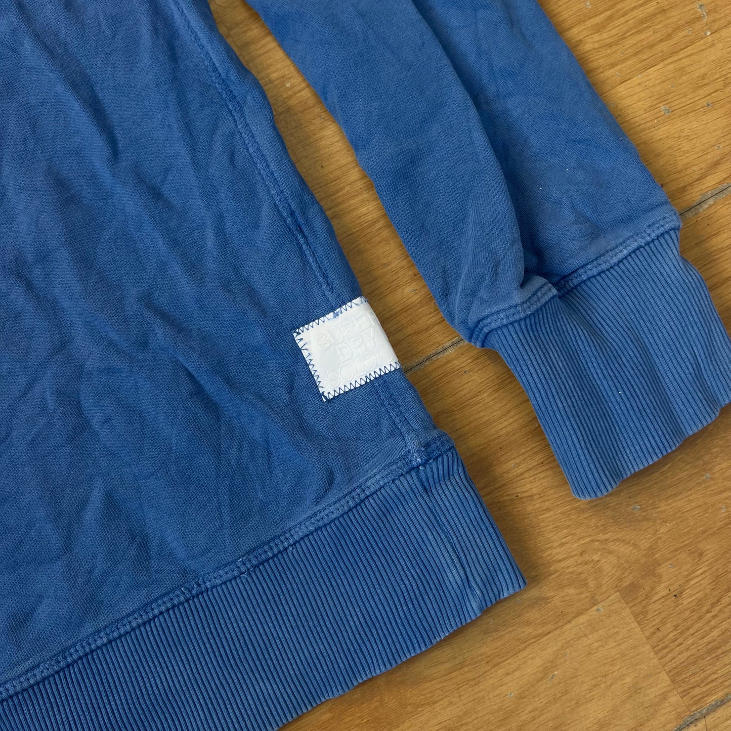 Sweat bleu sans capuche - Superdry - Taille L