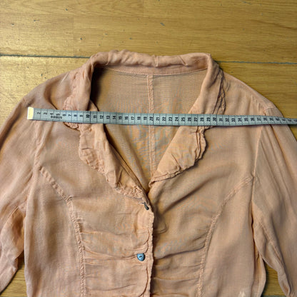 Chemisier saumon Y2K - Empire taille M