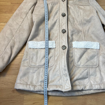 Veste mouton crème boutonnée by ZAINAB