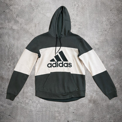 Hoodie gris et blanc - Adidas - Taille S