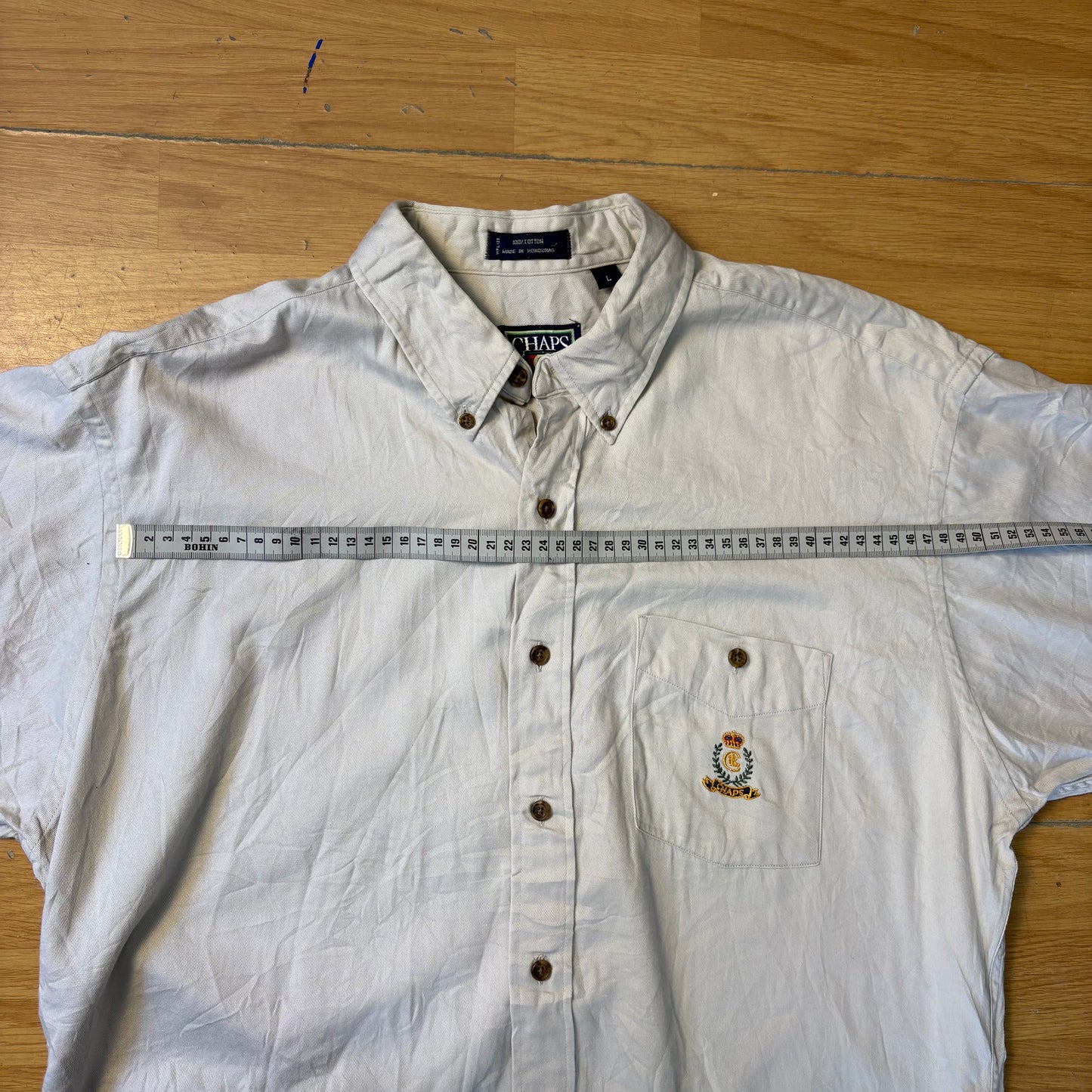 Chemise à manches courtes beige - Chaps - Taille L