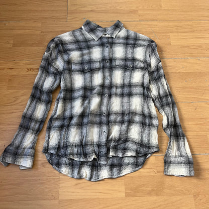 Chemise à carreaux gris - Taille S