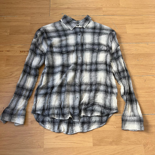 Chemise à carreaux gris - Taille S