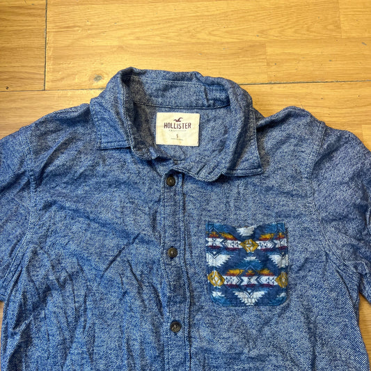 Chemise bleu - Hollister California - Taille S