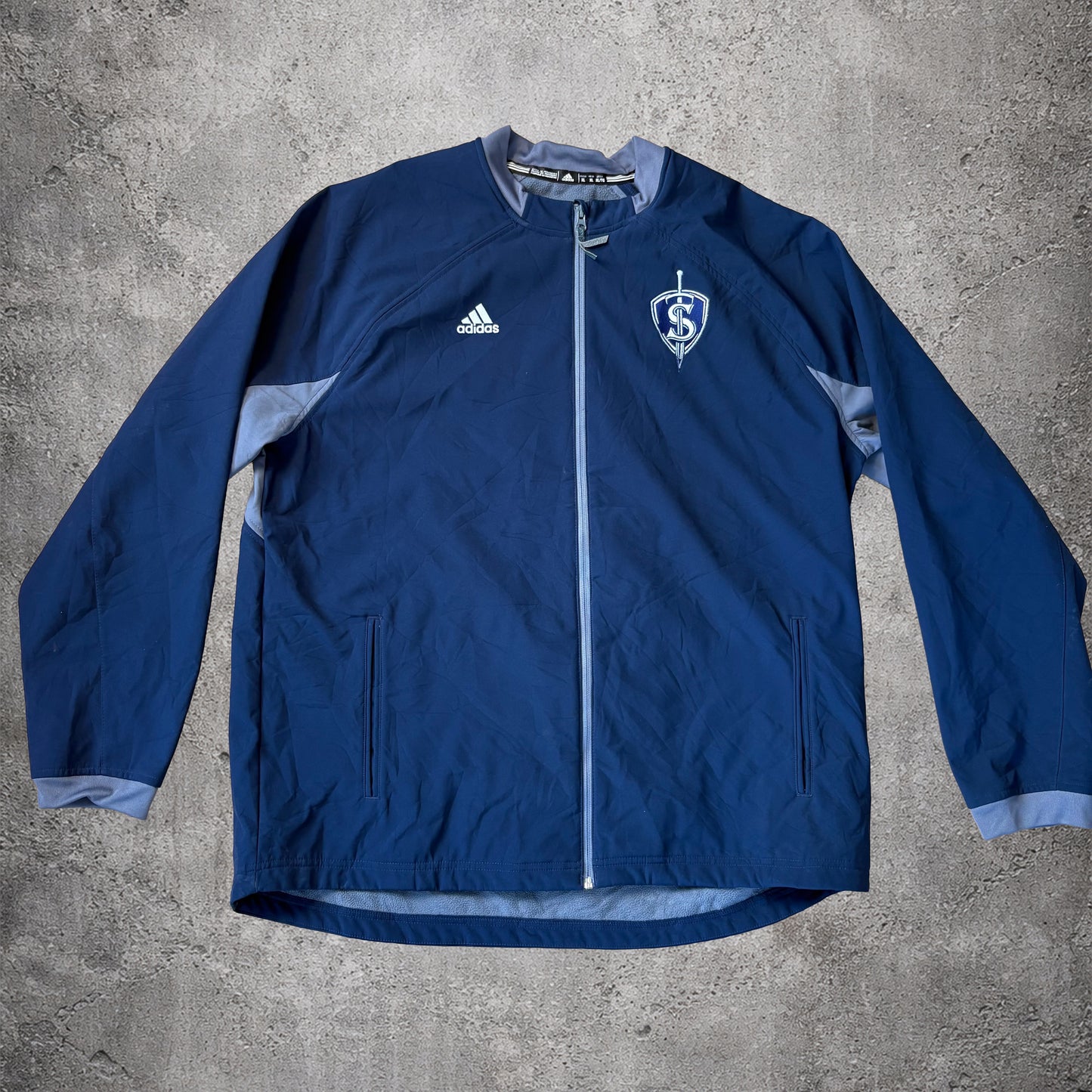 Veste de sport bleue - Adidas - Taille XL
