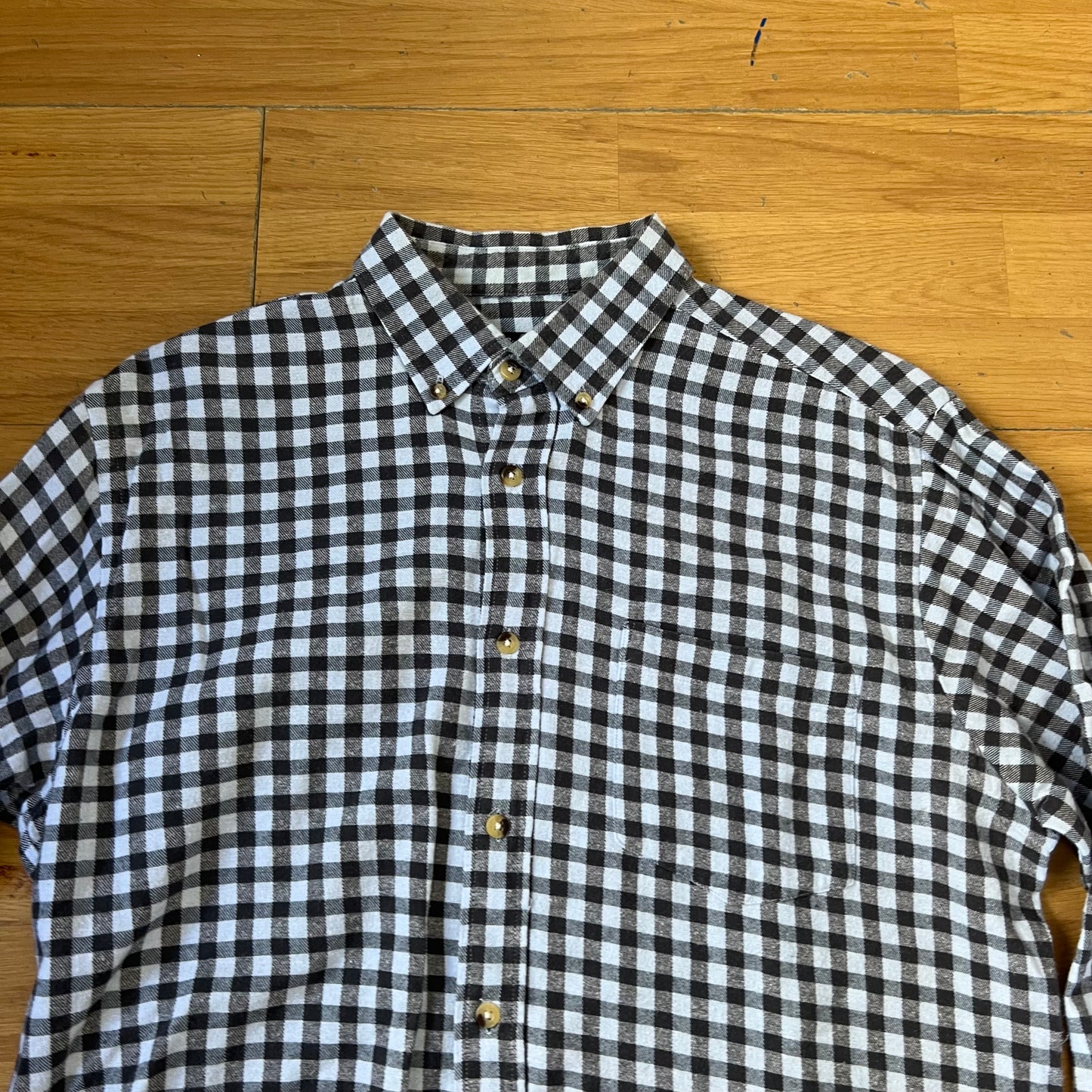 Chemise à carreaux noir et blanc - Taille L