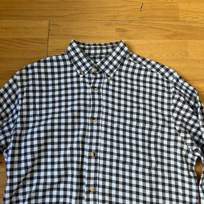 Chemise à carreaux noir et blanc - Taille L