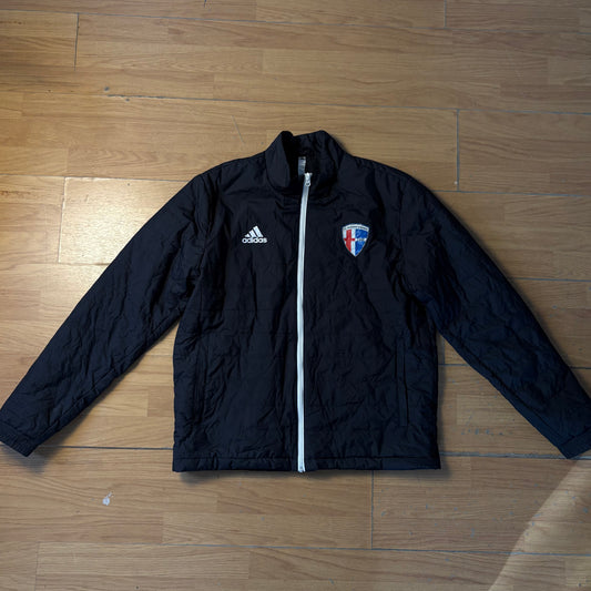 Manteau noir A.S. Masseroni Marchese Milan - Adidas - Taille L