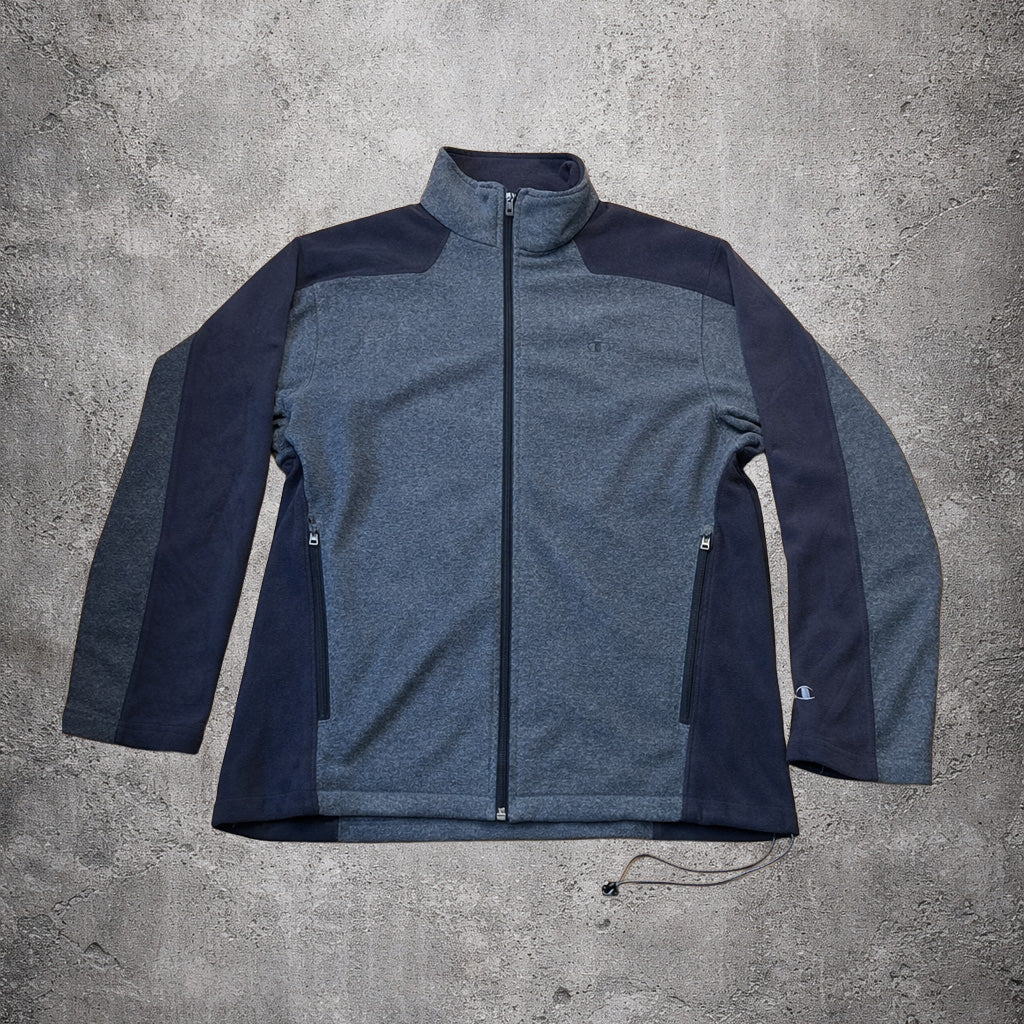 Sweat zippé gris sans capuche - Champion - Taille L