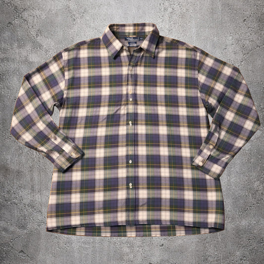 Chemise à carreaux vert et bleu Ralph Lauren – Taille – XXL