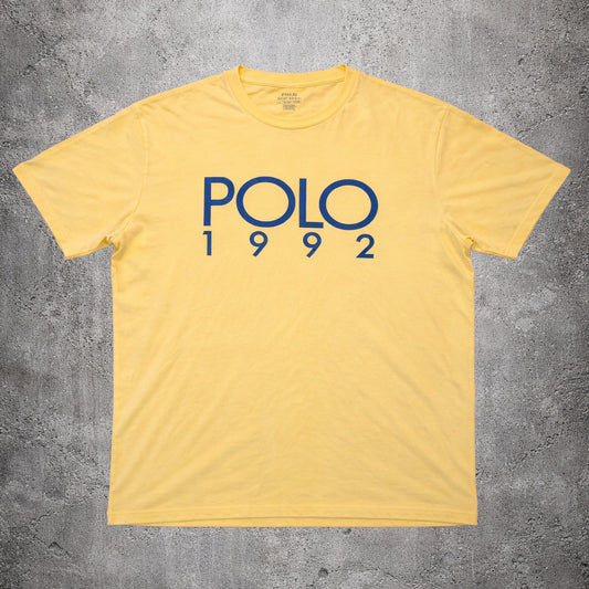 T-shirt jaune - Ralph Lauren 1992 - Taille XXL