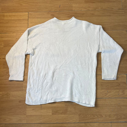 Pull blanc col V - Fila - Taille L