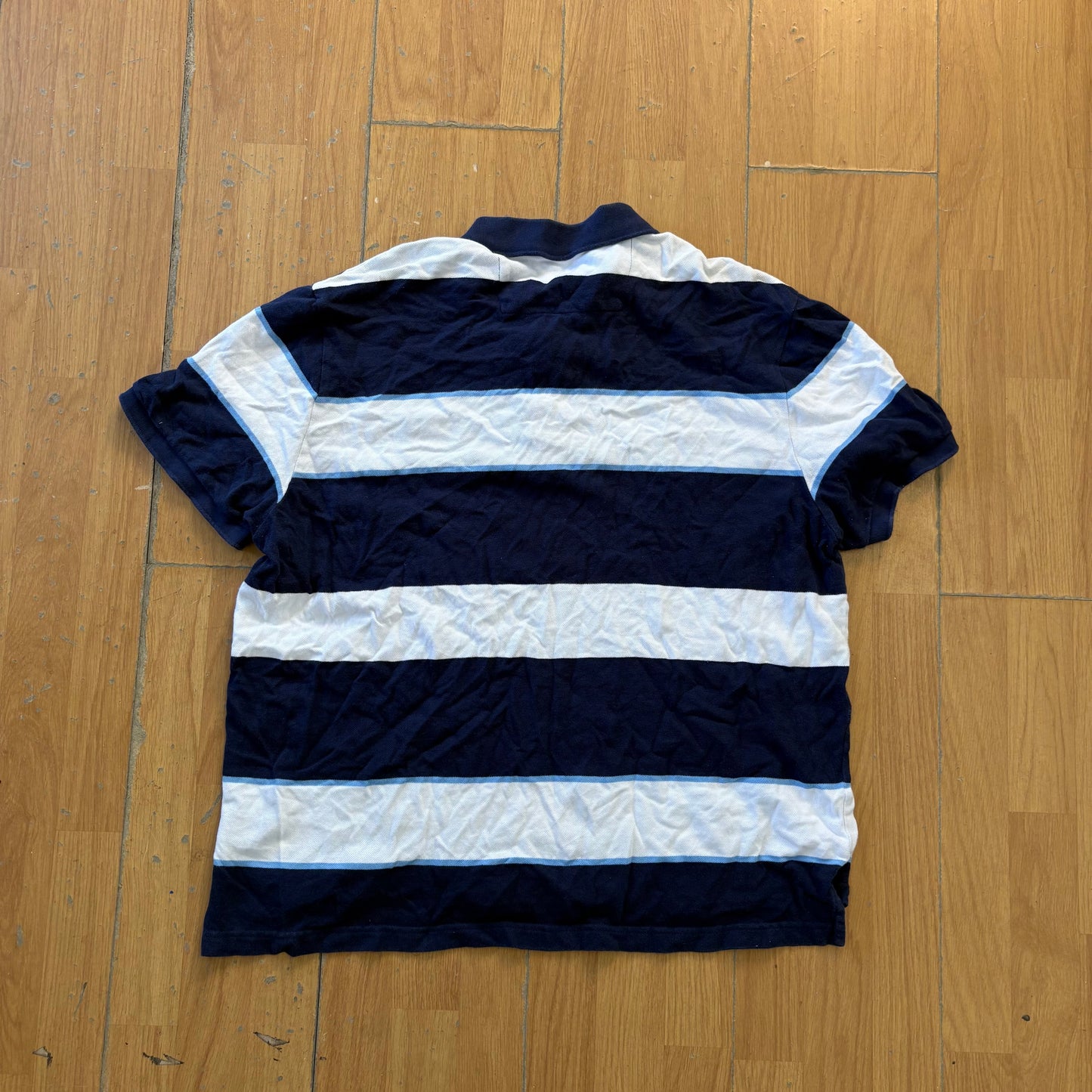 Polo rayé bleu et blanc - Chaps - Taille XXL