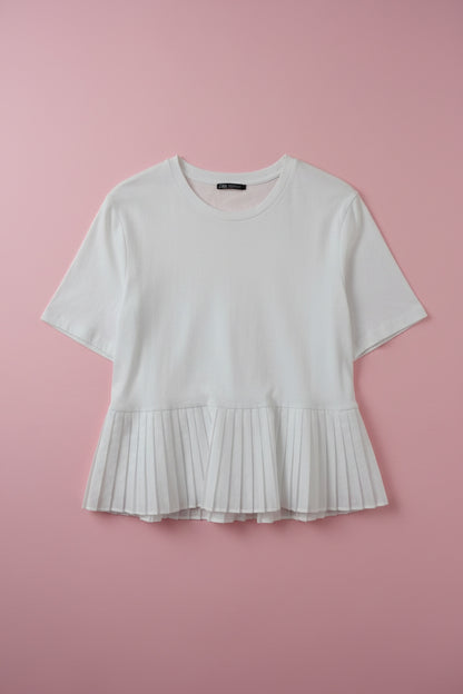 T-shirt blanc classique – by Zainab