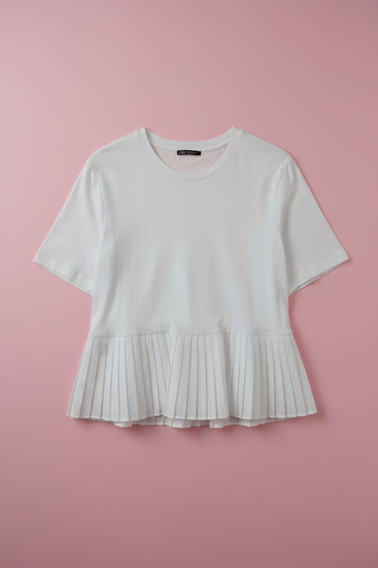 T-shirt blanc classique – by Zainab