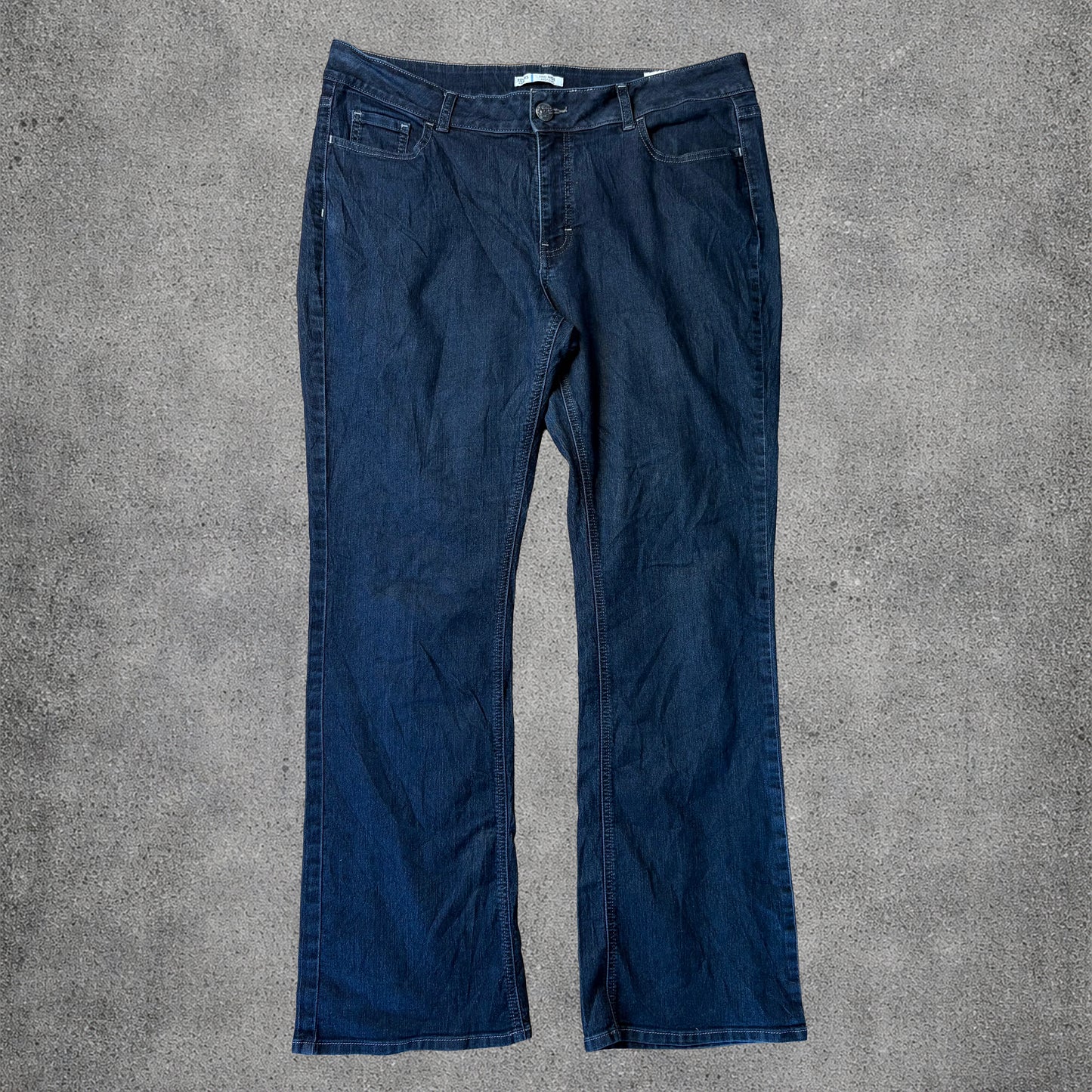 Jean bleu brut Mid rise Bootcut - Lee Riders - Taille XL