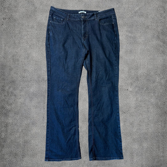 Jean bleu brut Mid rise Bootcut - Lee Riders - Taille XL