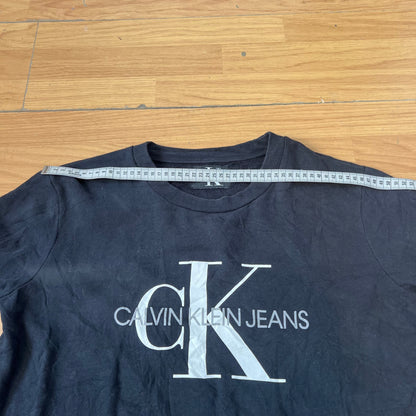 Sweat noir Calvin Klein sans capuche – Taille L