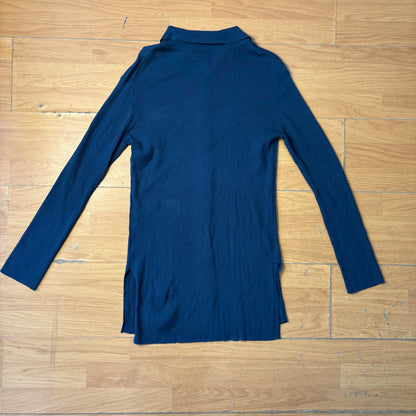 Robe chemise bleu foncé ÉL Jeanasis – Taille F (Free Size)