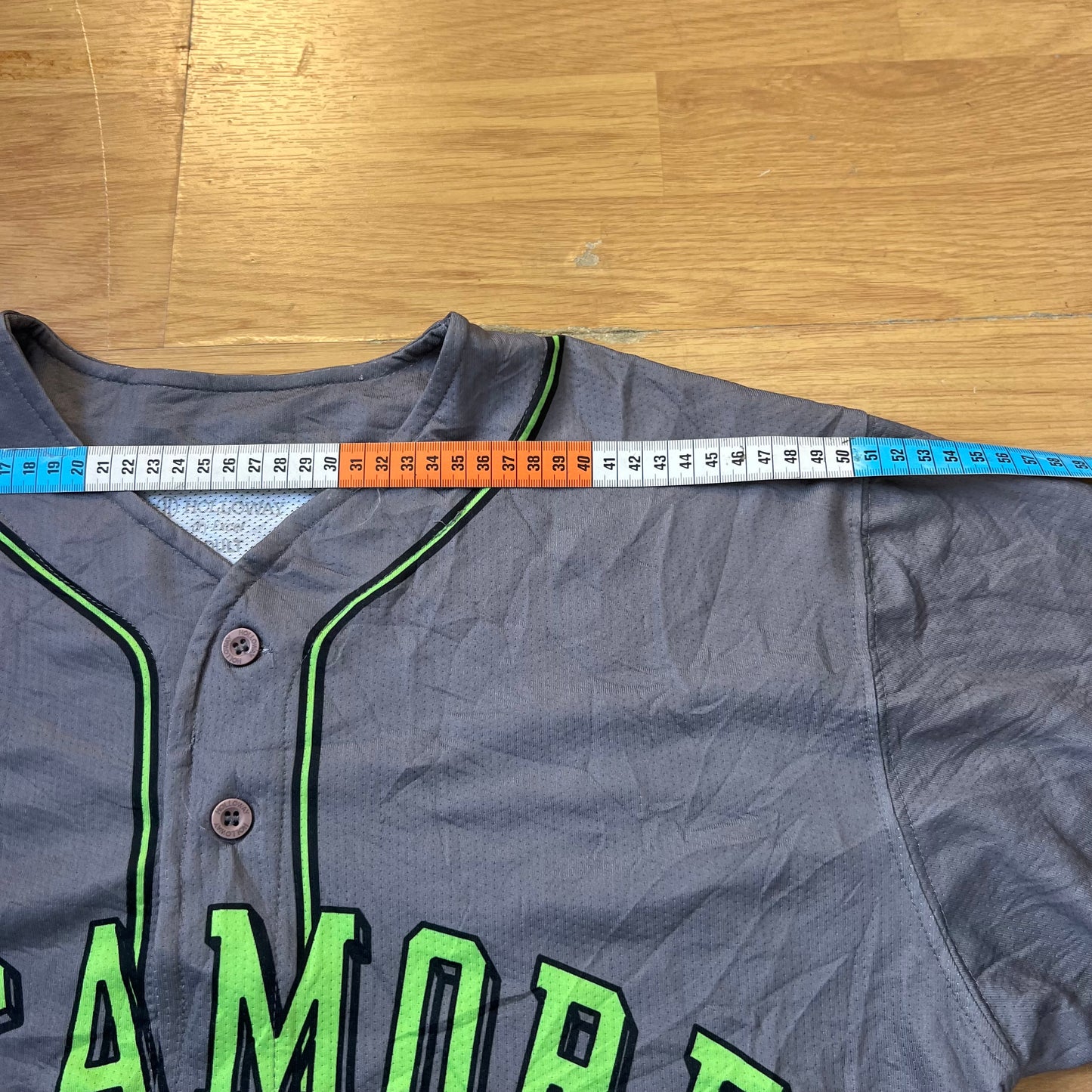 T-shirt baseball gris et vert - Sycamore - Taille M