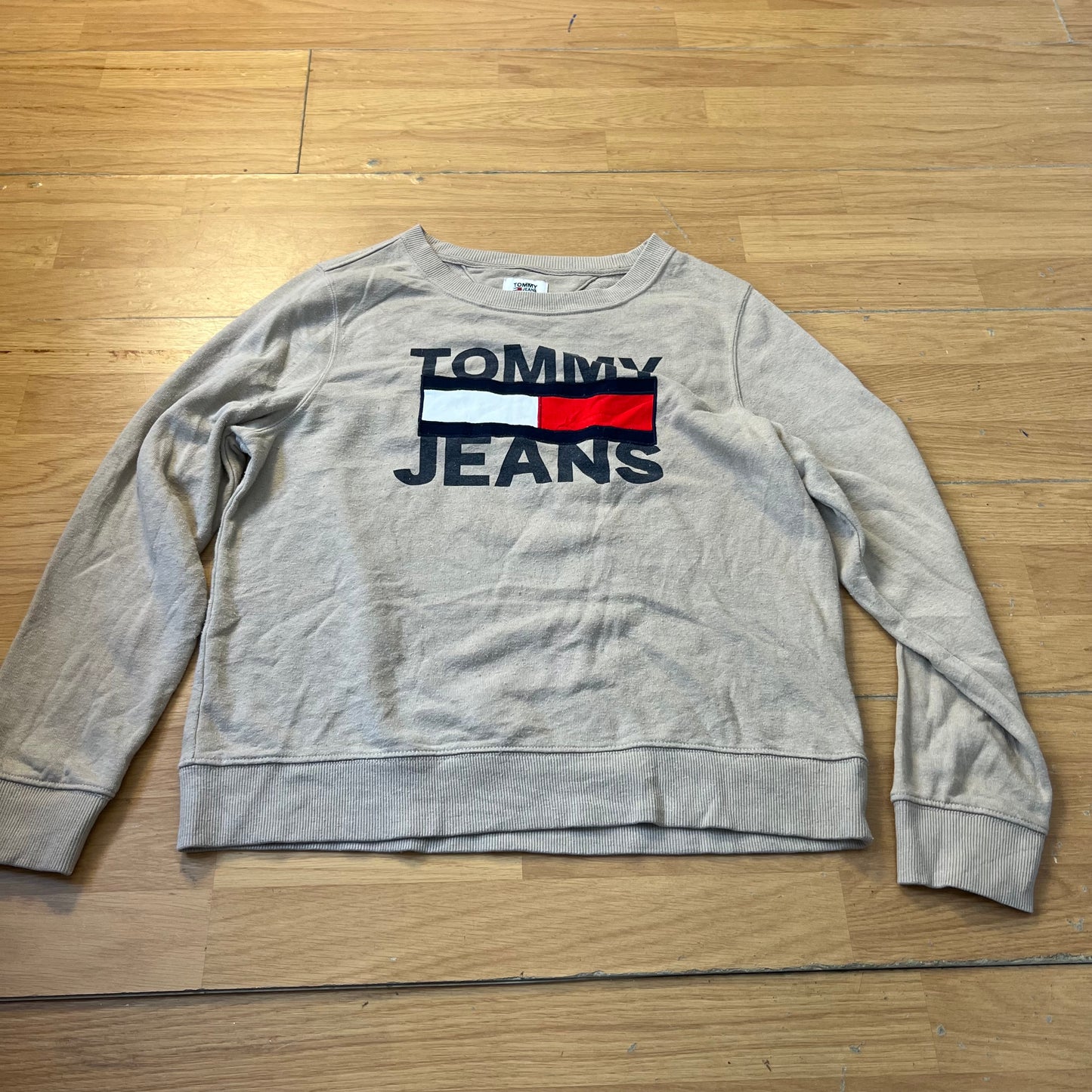 Sweat marron clair - Tommy Hilfiger - Taille S