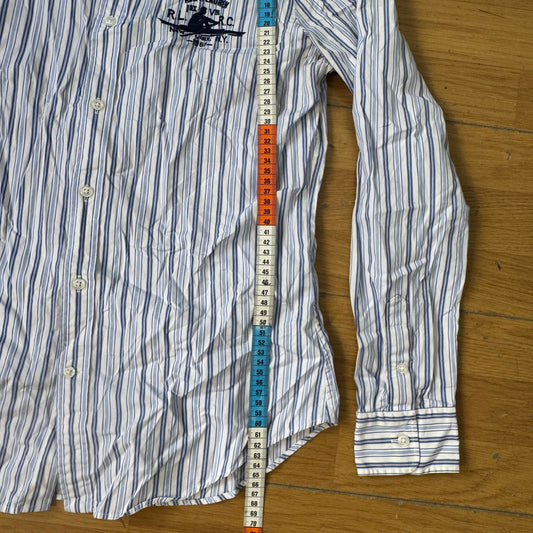 Chemise Ralph Lauren Bleu & Blanc – Enfant 12 ans