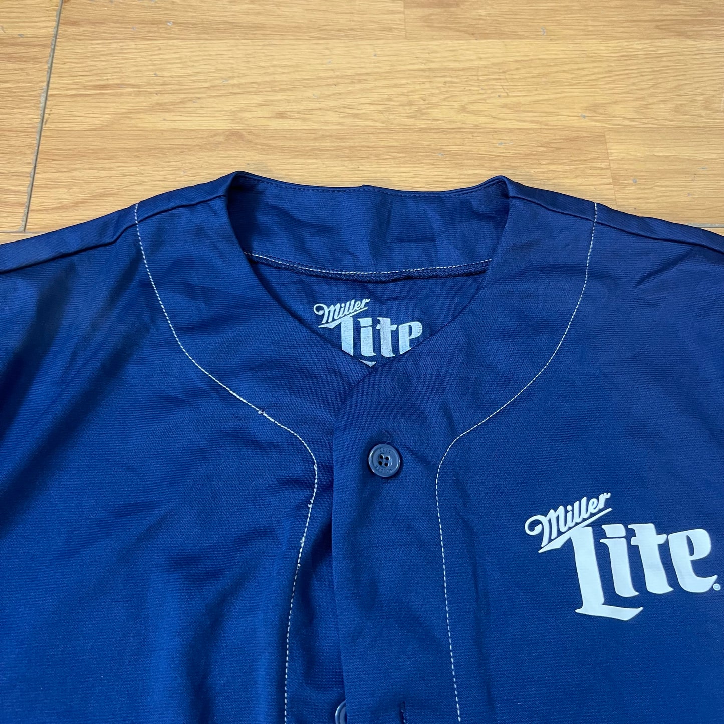 Maillot baseball bleu marine - Miller Lite - Taille M