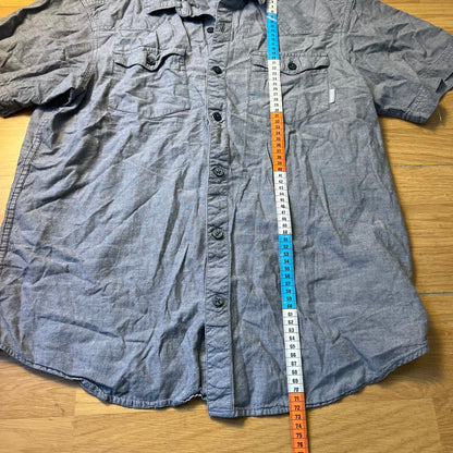 Chemise manches courtes bleu-gris - Columbia - Taille L