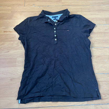 Polo noir femme - Tommy Hilfiger - Taille XXL