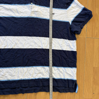 Polo rayé bleu et blanc - Chaps - Taille XXL