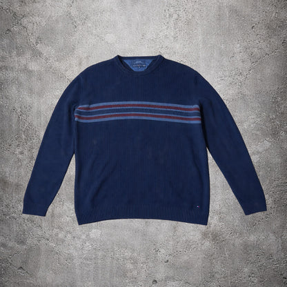 Pull en maille bleu - Tommy Hilfiger - Taille XXL