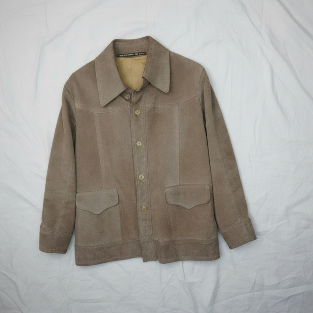 Veste en Daim Beige Clair - by PLAN.BEE - Taille : L