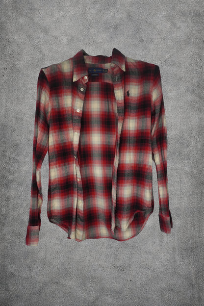 Chemise carreaux rouge Ralph Lauren – Taille – XS
