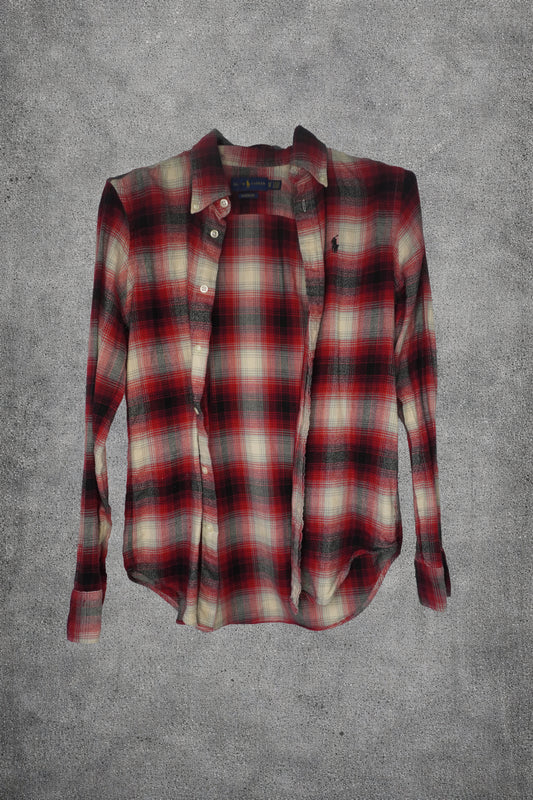 Chemise carreaux rouge Ralph Lauren – Taille – XS