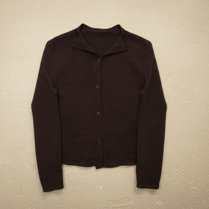 Top brun texturé stretch – BY KER