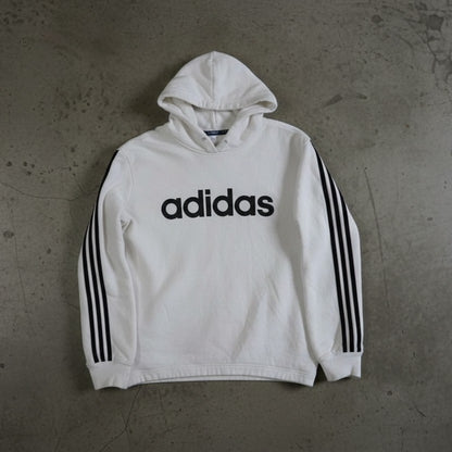Hoodie blanc Adidas – taille M (oversize)