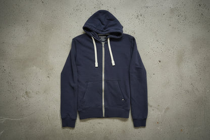 Hoodie bleu zippé – taille S