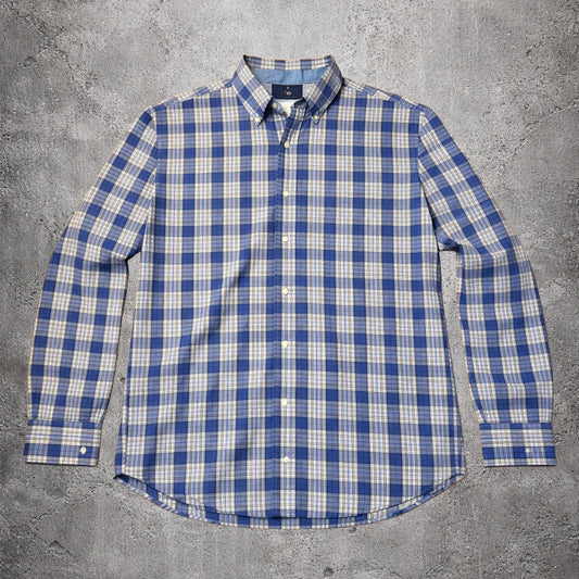 Chemise à carreaux bleu - Chaps - Taille L