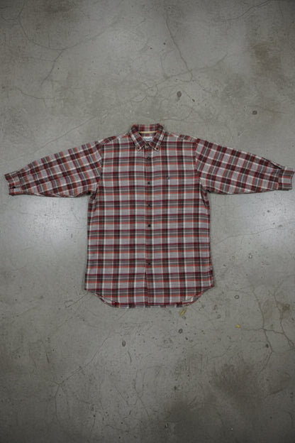 Chemise carreaux rouge et gris Lacoste – Taille – M