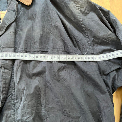 Trench coat Burberry’s noir et marron vintage – Taille XL
