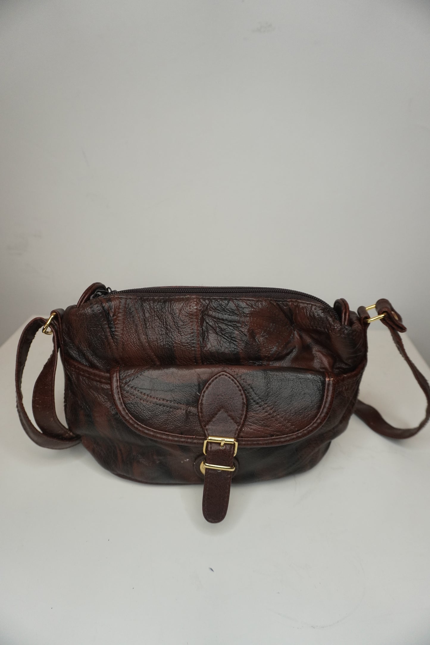 Sac À Main Cuir Marron foncé - by PLAN.BEE
