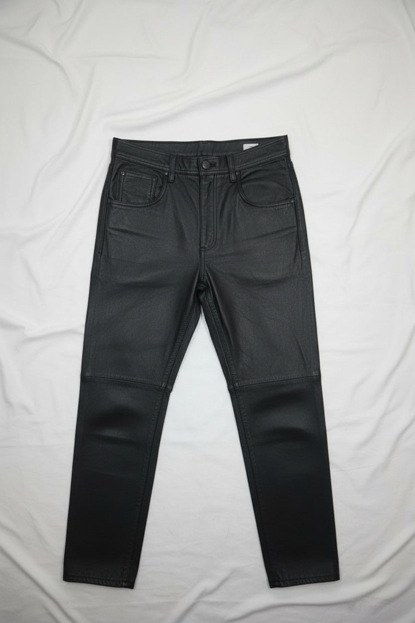 Pantalon En Cuir - by PLAN.BEE - Taille : 42