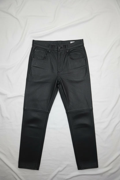Pantalon En Cuir - by PLAN.BEE - Taille : 42